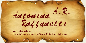 Antonina Raffanelli vizit kartica